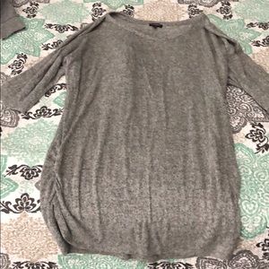 Grey Elbow Length Sleeve Tunic